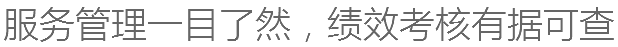 服务管理一目了然，绩效考核有据可查